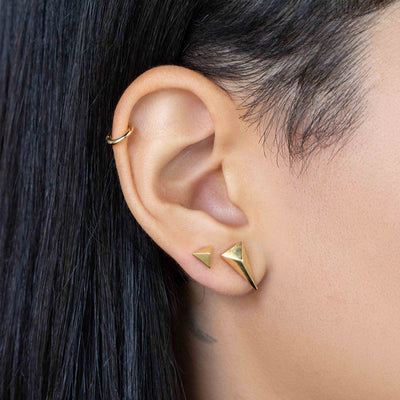 Golden Triangle Earrings