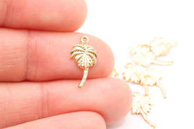 Gold Palm Tree Charm