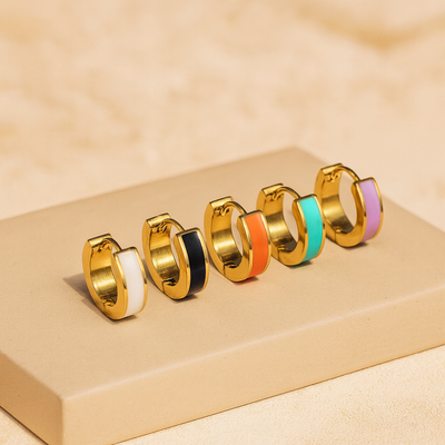 Pale Gold  Hoop Earrings