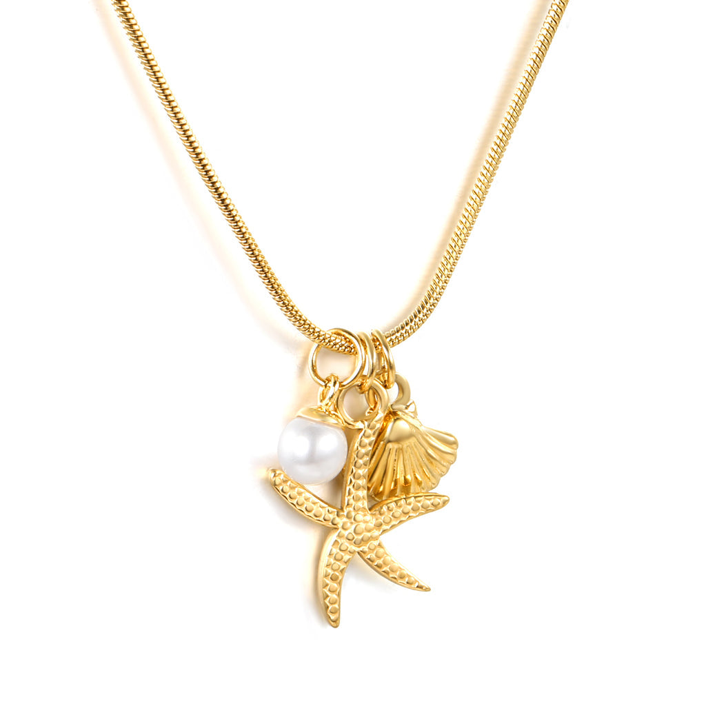 Ocean Flame Charm Necklace