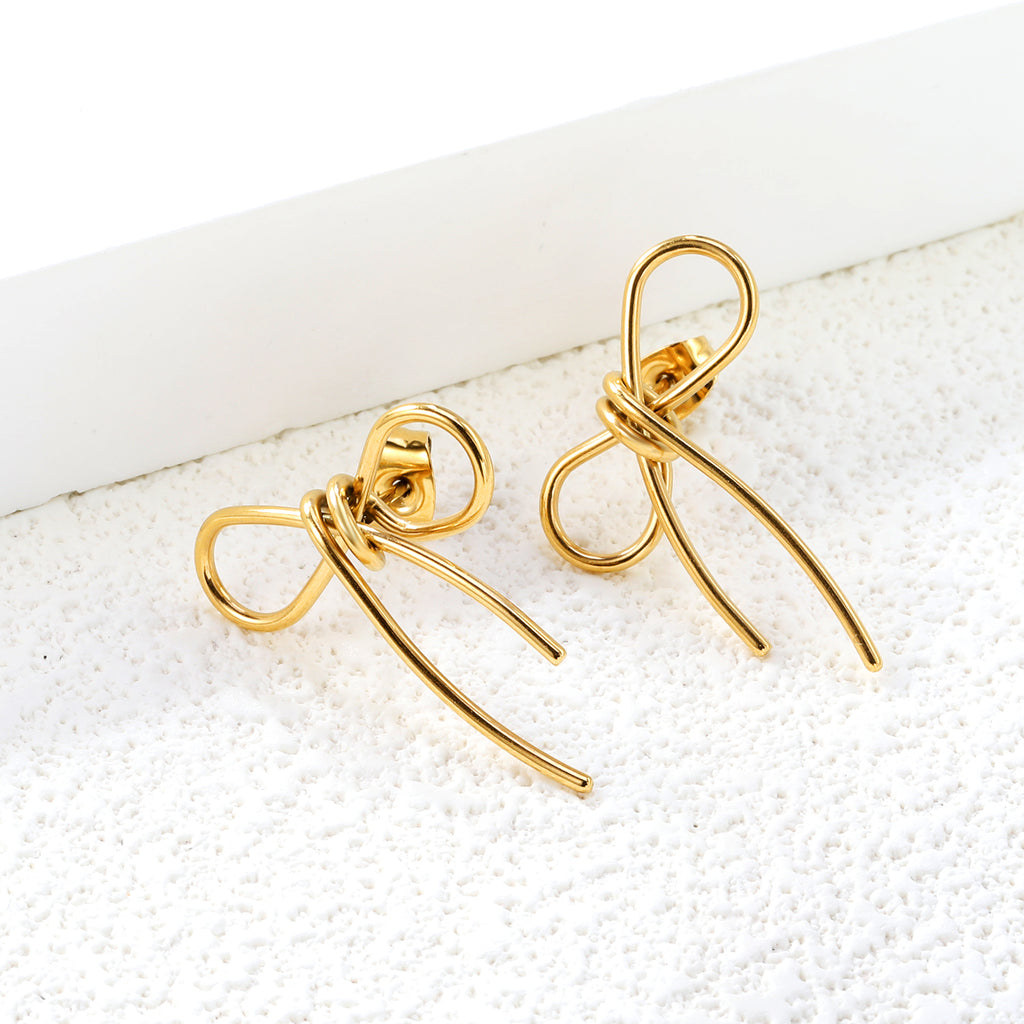 Infinity Bow Earrings