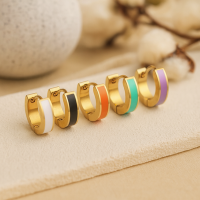 Pale Gold  Hoop Earrings