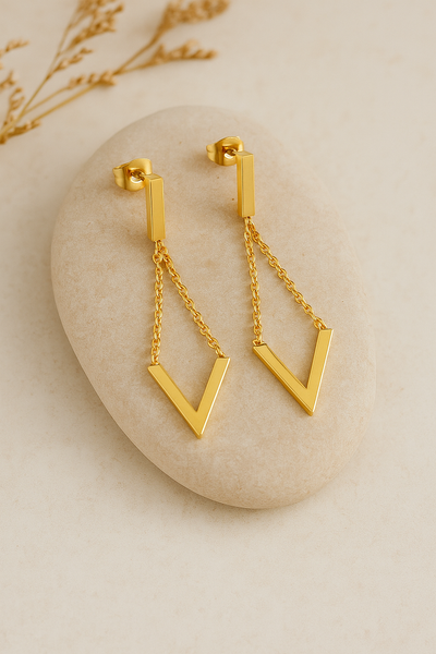 V-Drop  Earrings