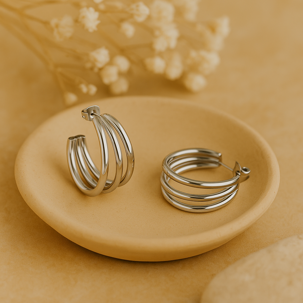 Moon Tide Hoop Earrings