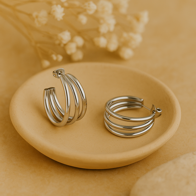 Moon Tide Hoop Earrings