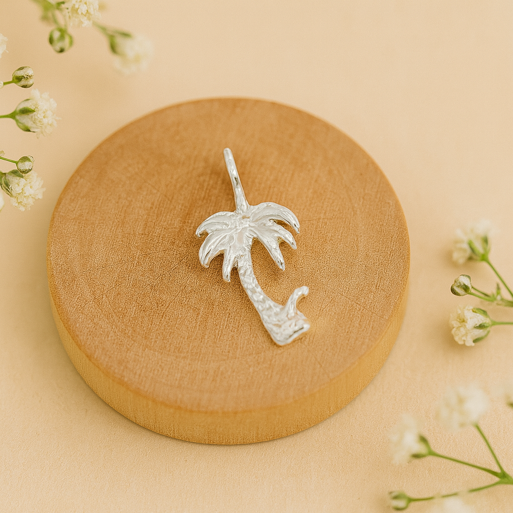 Silver Palm Charm