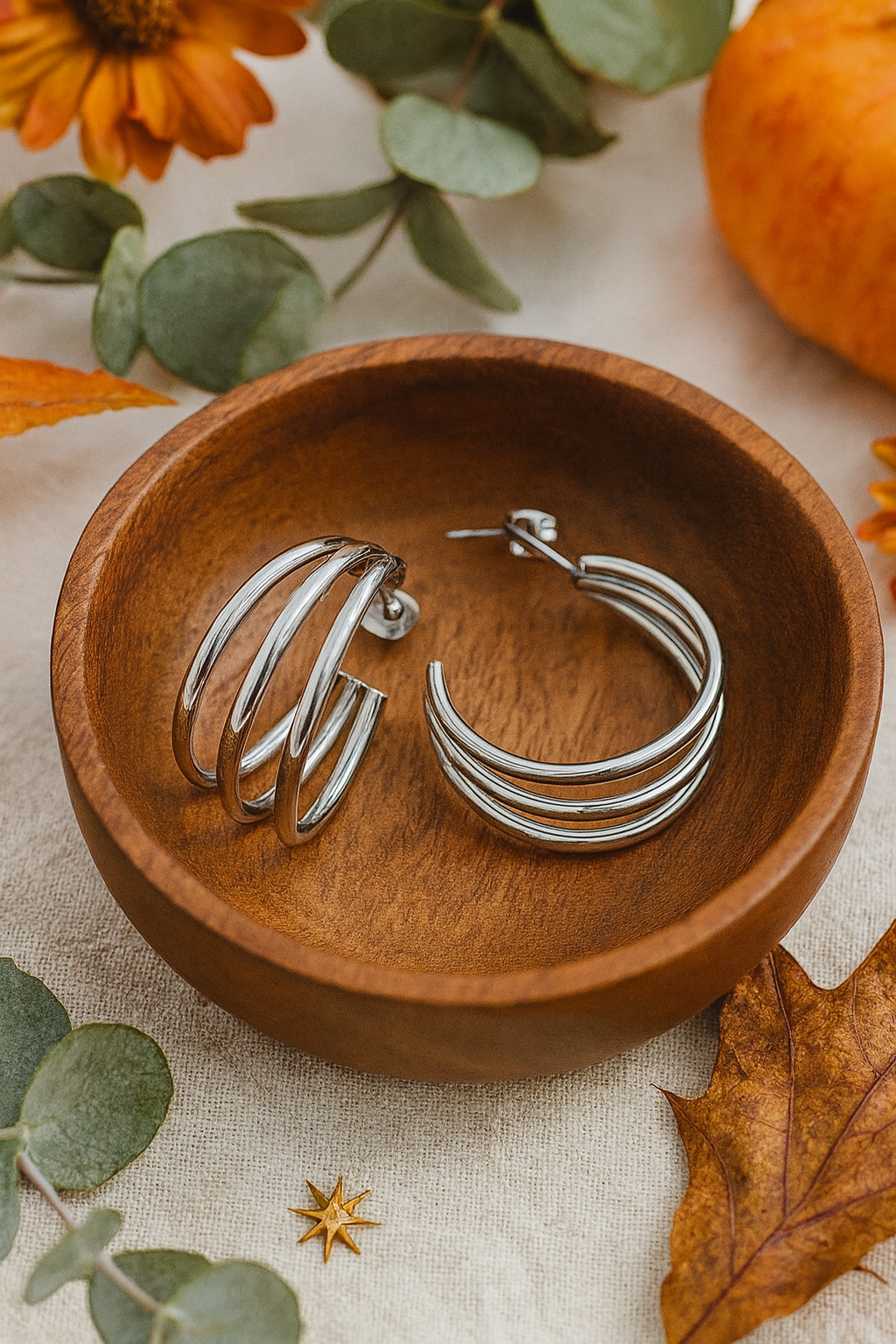 Moon Tide Hoop Earrings