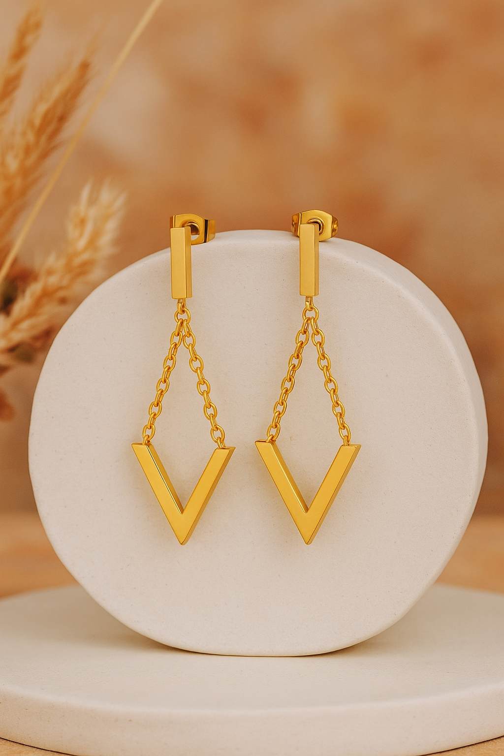 V-Drop  Earrings