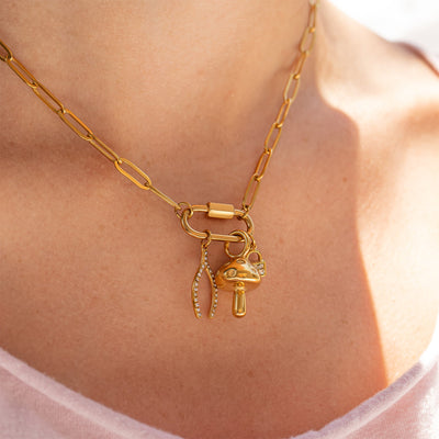 Mushroom Cap Charm