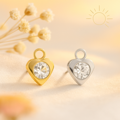 Steel Heart Charm
