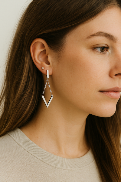 V-Drop  Earrings