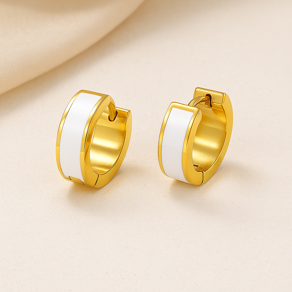 Pale Gold  Hoop Earrings