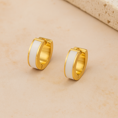 Pale Gold  Hoop Earrings