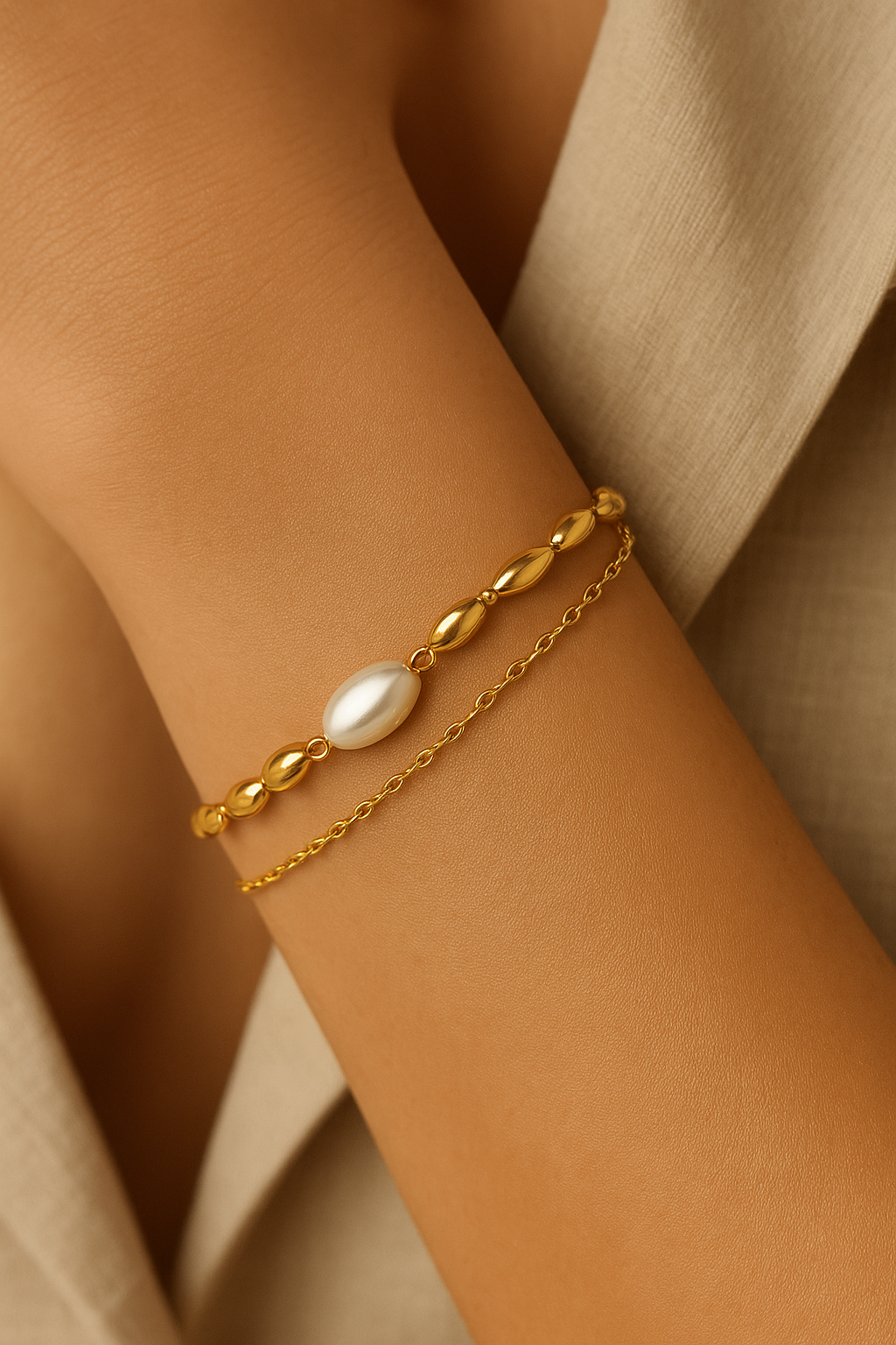 Circle of Life Pearl Bracelet