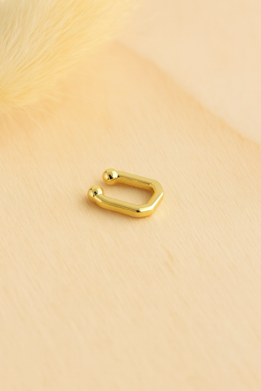 Golden Huggie Earring