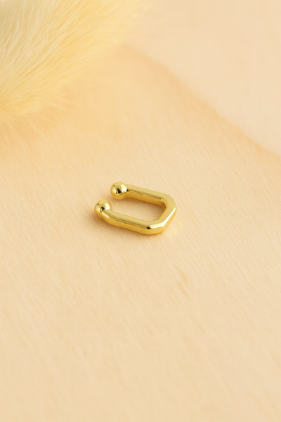 Golden Huggie Earring