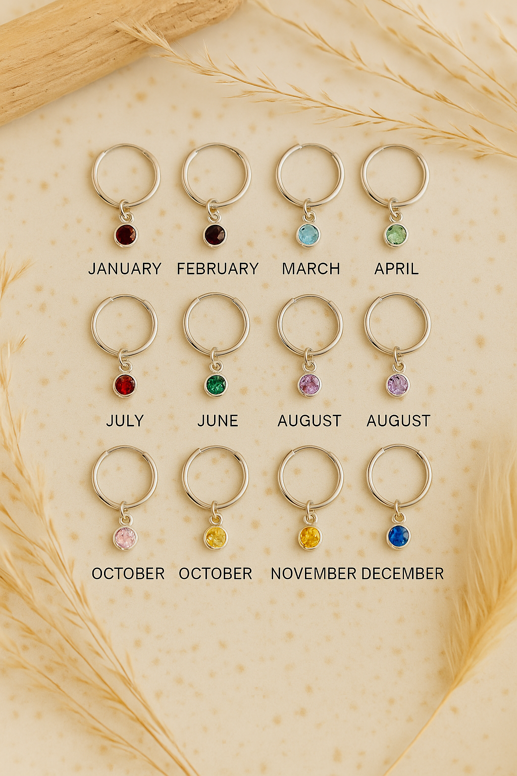 Brilliantly You Birthstone Earrings