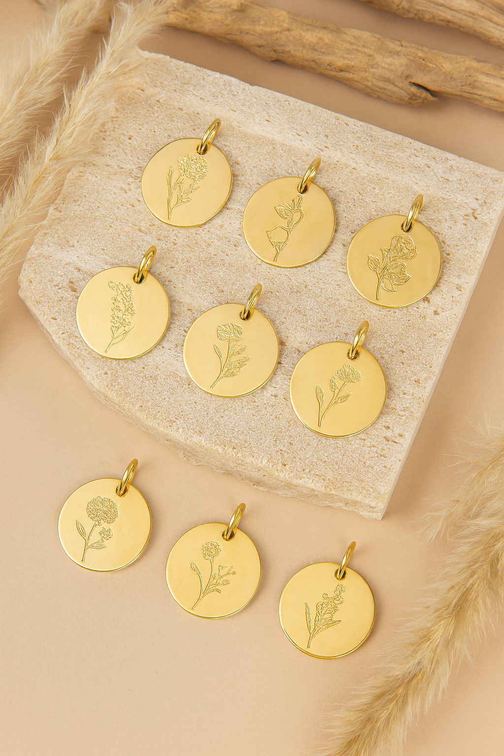 Birth Flower Charms