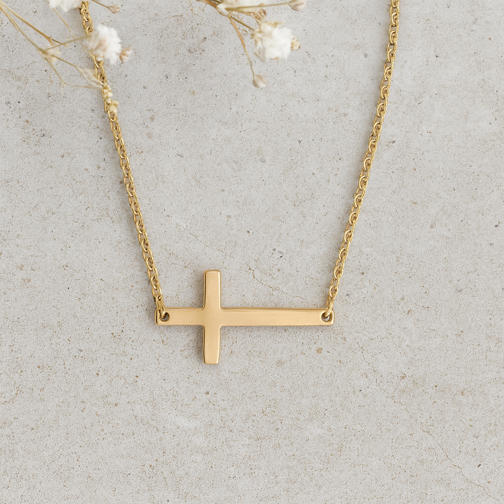 Horizon Cross Necklace