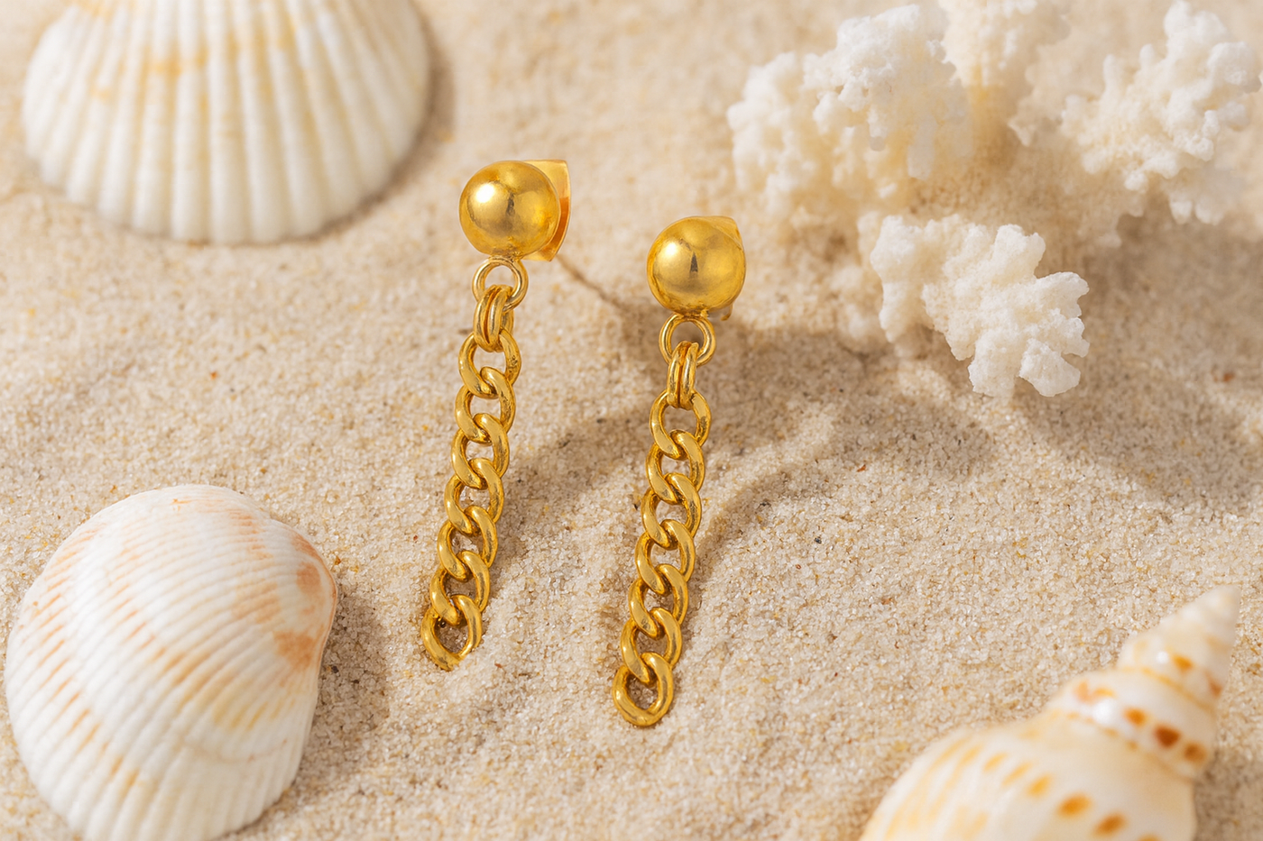 Golden Link Earrings