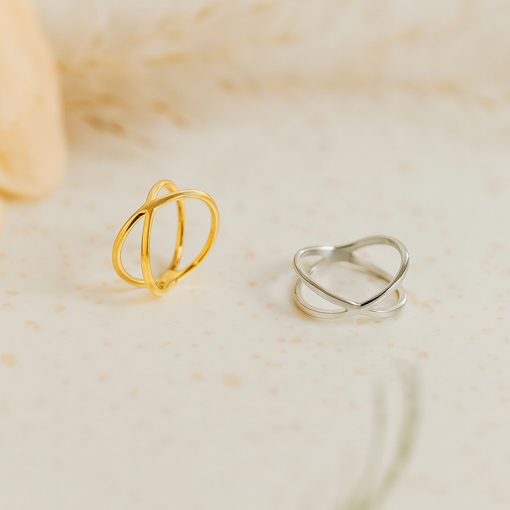 Cross Lines Ring