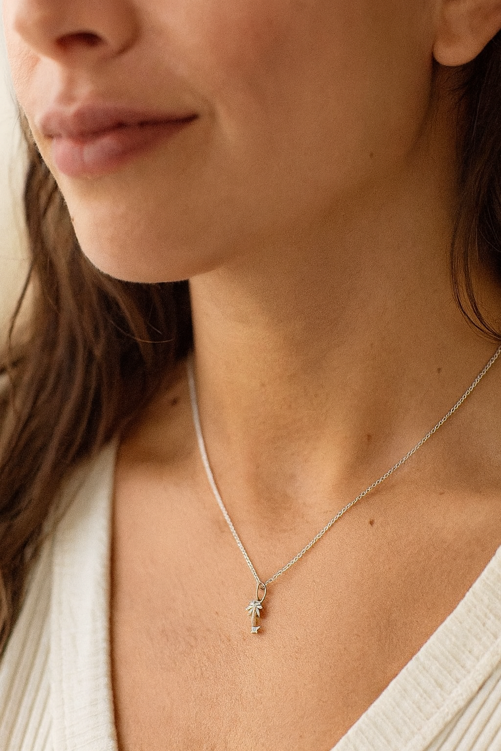 Silver Palm Charm
