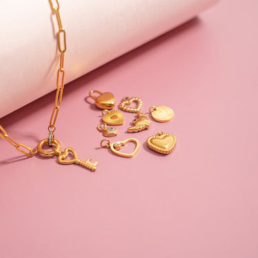 Trimmed Heart Charm