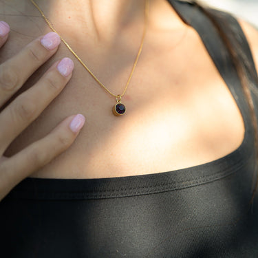 Round Birthstone Charms