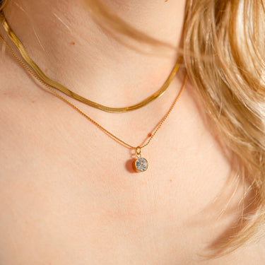 Round Birthstone Charms