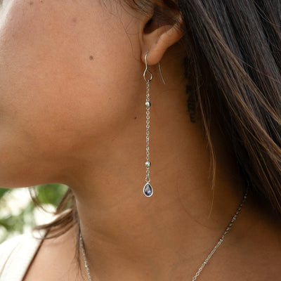 Teardrop Birthstone Charm