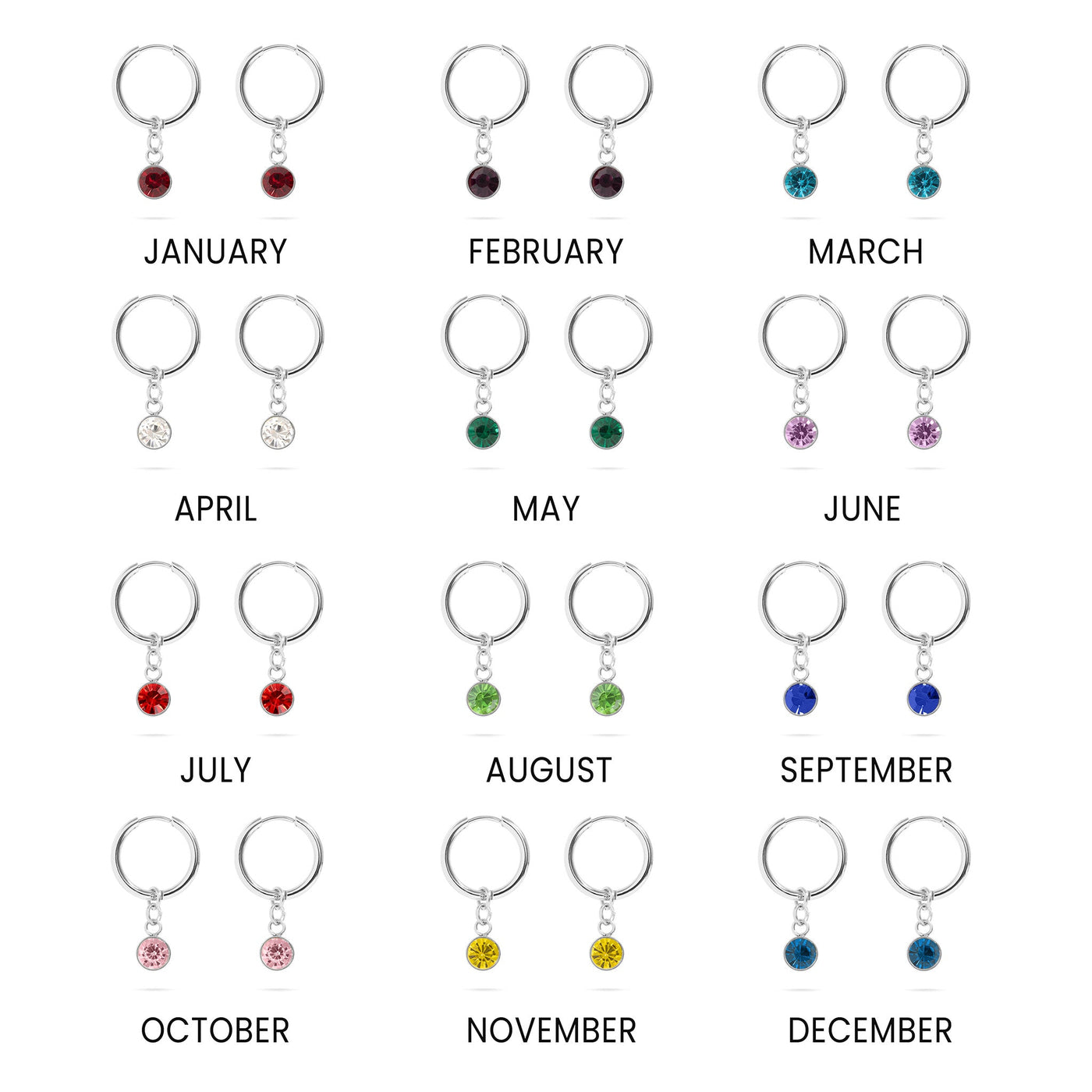Brilliantly You Birthstone Earrings