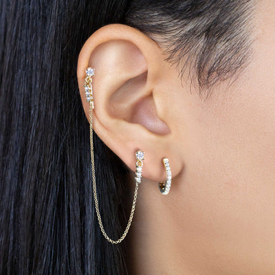 Angled Light Earrings