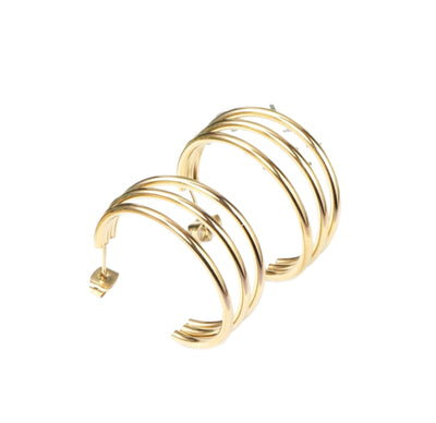 Moon Tide Hoop Earrings