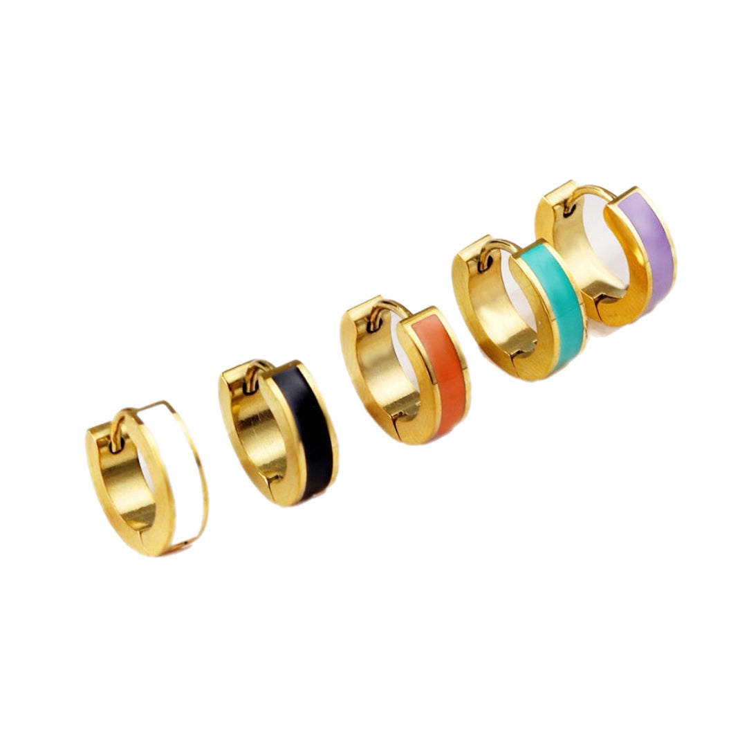 Pale Gold  Hoop Earrings