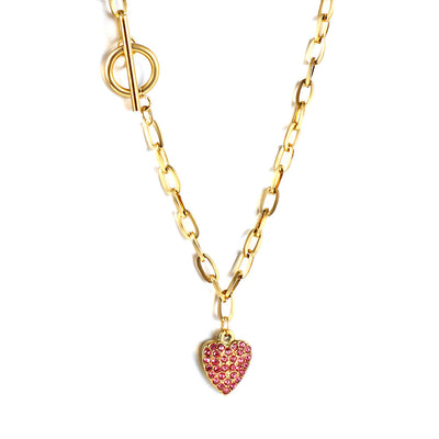 Lovely Red Heart Necklace