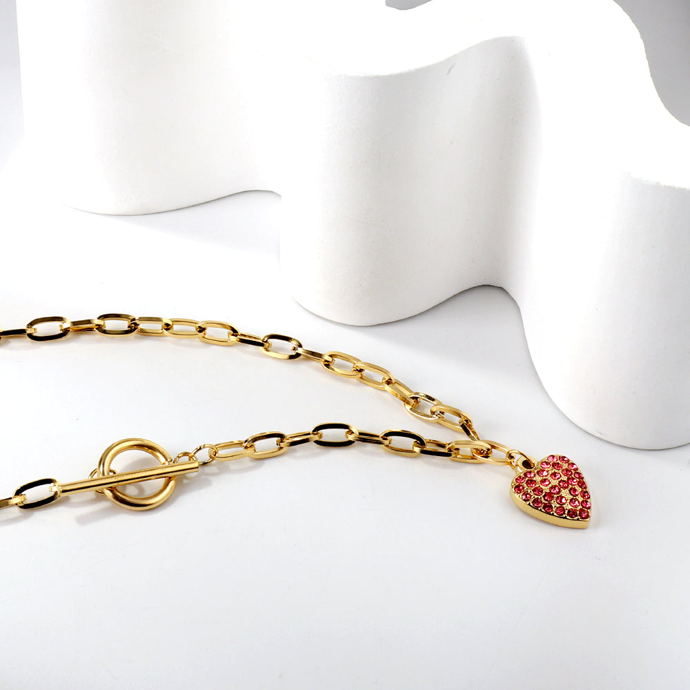 Lovely Red Heart Necklace