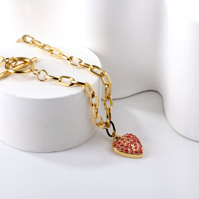 Lovely Red Heart Necklace