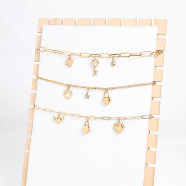 Heart Key Charm