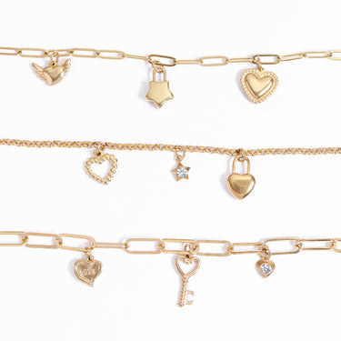 Heart Key Charm