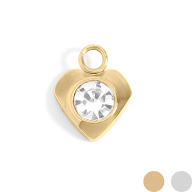 Steel Heart Charm