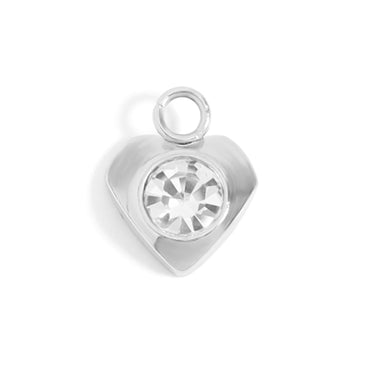 Steel Heart Charm