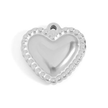 Trimmed Heart Charm