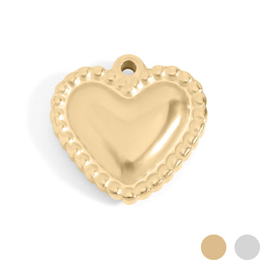 Trimmed Heart Charm