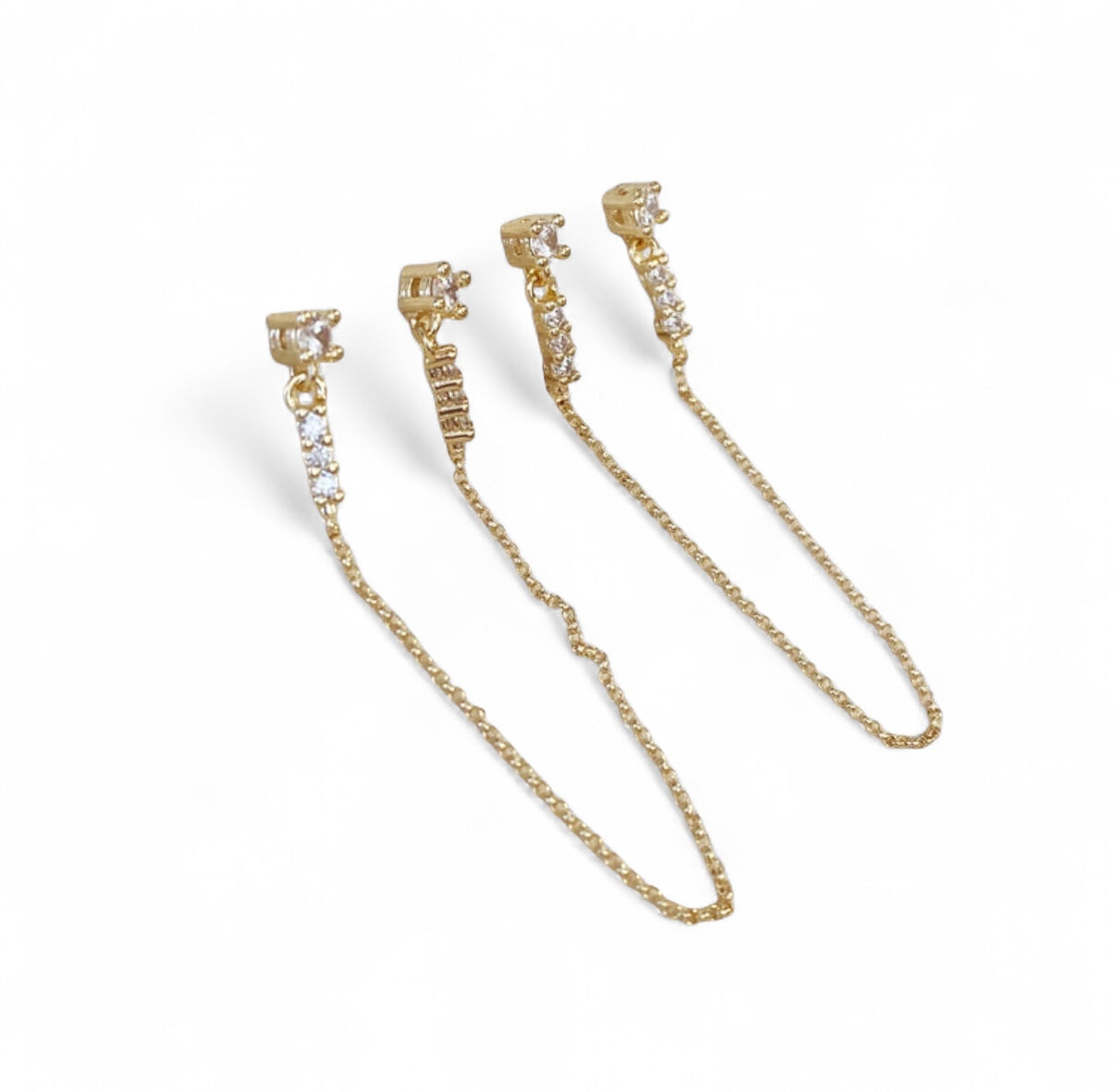 Angled Light Earrings