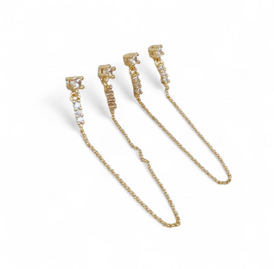 Angled Light Earrings
