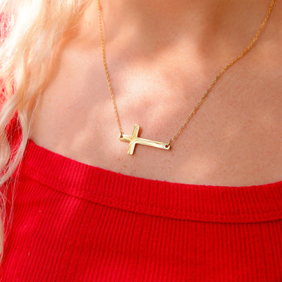 Horizon Cross Necklace