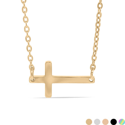 Horizon Cross Necklace