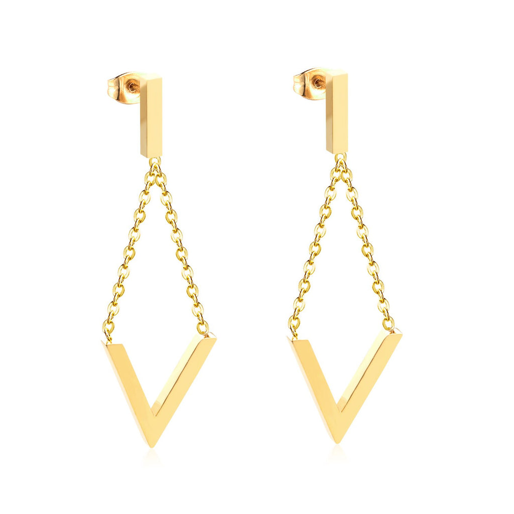 V-Drop  Earrings