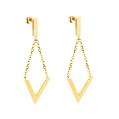 V-Drop  Earrings