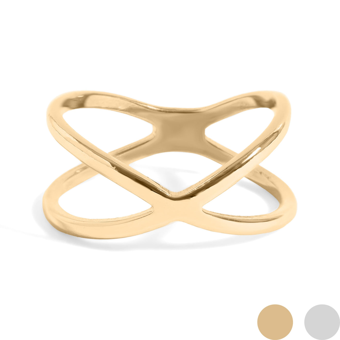 Cross Lines Ring